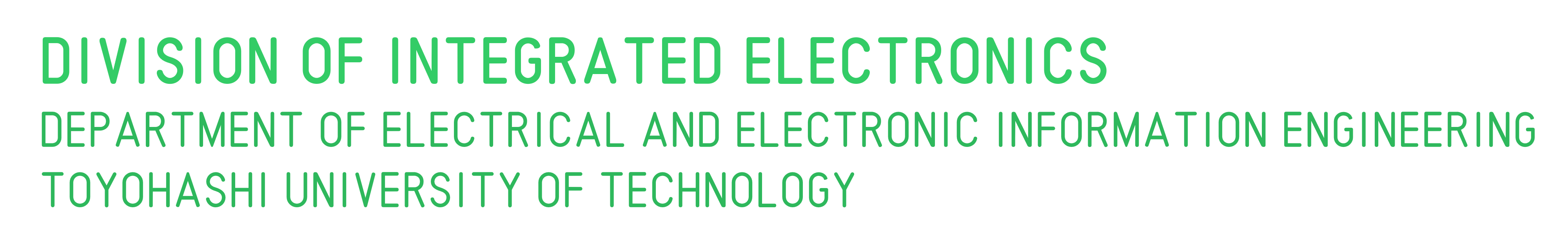 Division of Integrated Electronics, Department of Electrical and Electronic Information Engineering, Toyohashi University of Technology